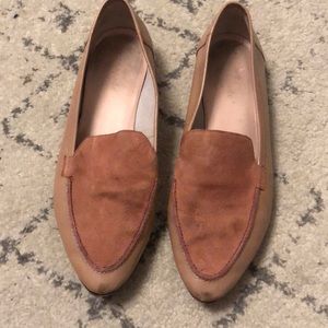 Suede and patent leather Kate Spade loafers